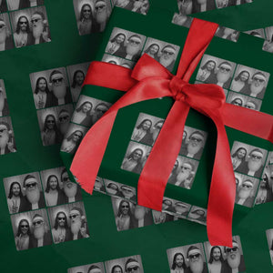 Funny Bigfoot Photobooth Xmas Wrapping Paper Roll Sasquatch Jesus Christian Xmas TS14 Green Print Your Wear