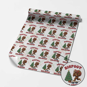 Funny Bigfoot Santa Believes Six Seven Meme Wrapping Paper Roll Trendy Gen Z Xmas Gift TS12 Christmas Plaid Print Your Wear