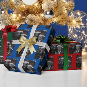 Funny Bigfoot Selfie Christmas Wrapping Paper Roll Sasquatch Trump Meme TS14 Print Your Wear