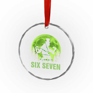 Funny Bigfoot St Patricks Day Crystal Glass Ornament Sasquatch Hiding Moon Forest Meme TS14 Print Your Wear