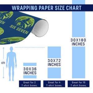 Funny Bigfoot St Patricks Day Wrapping Paper Roll Sasquatch Hiding Moon Forest Meme TS14 Print Your Wear