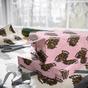 Funny Bigfoot Tennis Player Wrapping Paper Roll Folklore Cryptid Gift TS12 Light Pink Print Your Wear