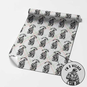 Funny Bigfoot Welder Wrapping Paper Roll I Can Do Amazing Things TS12 Christmas Plaid Print Your Wear