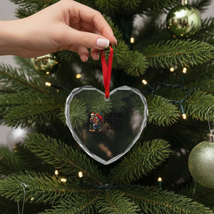 Funny Bigfoot Xmas Heart Crystal Glass Ornament Nothing For You Whore Sasquatch TS14 Print Your Wear