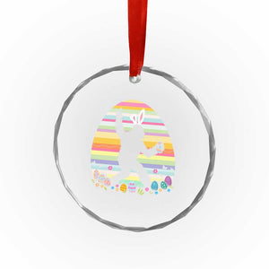 Funny Bigfot Easter Crystal Glass Ornament Sasquatch Rock On Rabbit TS14 Print Your Wear
