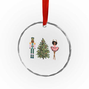 Funny Black Ballerina Nutcracker African American Xmas Crystal Glass Ornament TS11 Print Your Wear