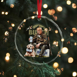 Funny Black Cat Crystal Glass Ornament Bruh Retro Cat Meme Graphic - Print Your Wear