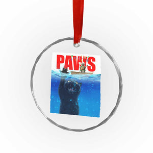 Funny Black Cat Crystal Glass Ornament PAWS Parody Kitten Mouse Humorous TS14 Print Your Wear