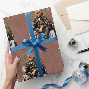 Funny Black Cat Wrapping Paper Roll Bruh Retro Cat Meme Graphic TS02 Mocha Print Your Wear