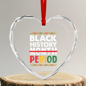 Funny Black History Period Heart Crystal Glass Ornament Pride African TS11 Transparent Glass 3'' Heart Print Your Wear