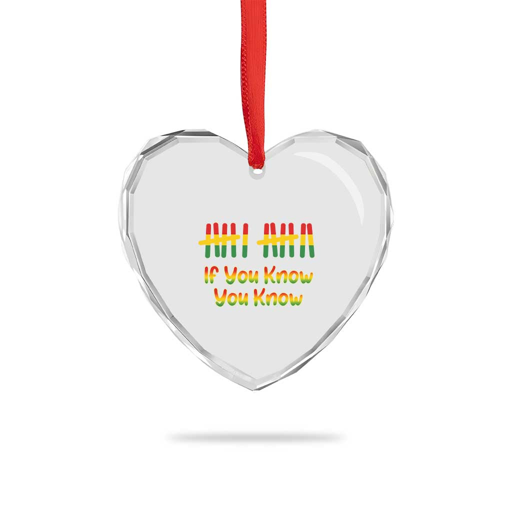 Funny Black History Six Seven Meme Heart Crystal Glass Ornament If You Know You Know TS12 Print Your Wear