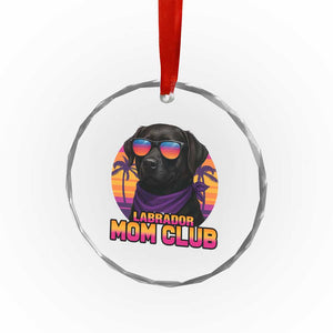 Funny Black Labrador Crystal Glass Ornament Dog Mom Retro Sunset Gift TS12 Print Your Wear
