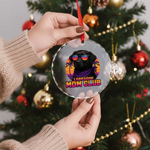 Funny Black Labrador Crystal Glass Ornament Dog Mom Retro Sunset Gift TS12 Print Your Wear