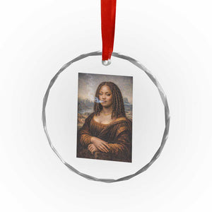 Funny Black Mona Lisa Crystal Glass Ornament African American Pride TS12 Print Your Wear