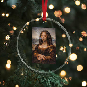 Funny Black Mona Lisa Crystal Glass Ornament African American Pride TS12 Print Your Wear