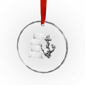 Funny Boating Crystal Glass Ornament But Did We Sink TS14 Print Your Wear