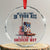 Funny Boot in Your Ass American Way Crystal Glass Ornament Patriotic Country Style USA Pride TS02 Transparent Glass 3'' Circle Print Your Wear