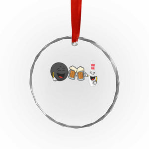 Funny Bowling And Beer Lover Gift Crystal Glass Ornament TS12 Print Your Wear