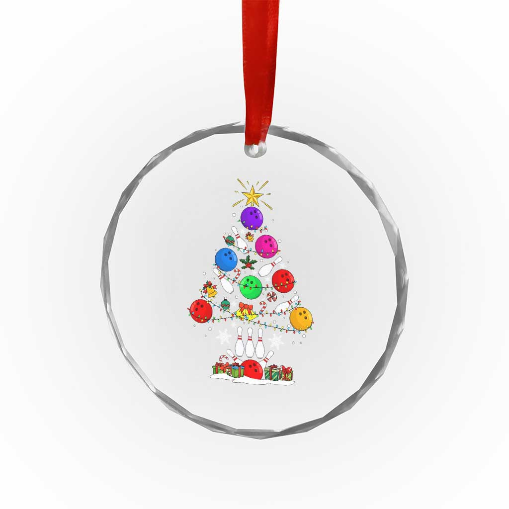 Funny Bowling Christmas Tree Lights Xmas Bowler Crystal Glass Ornament TS11 Print Your Wear