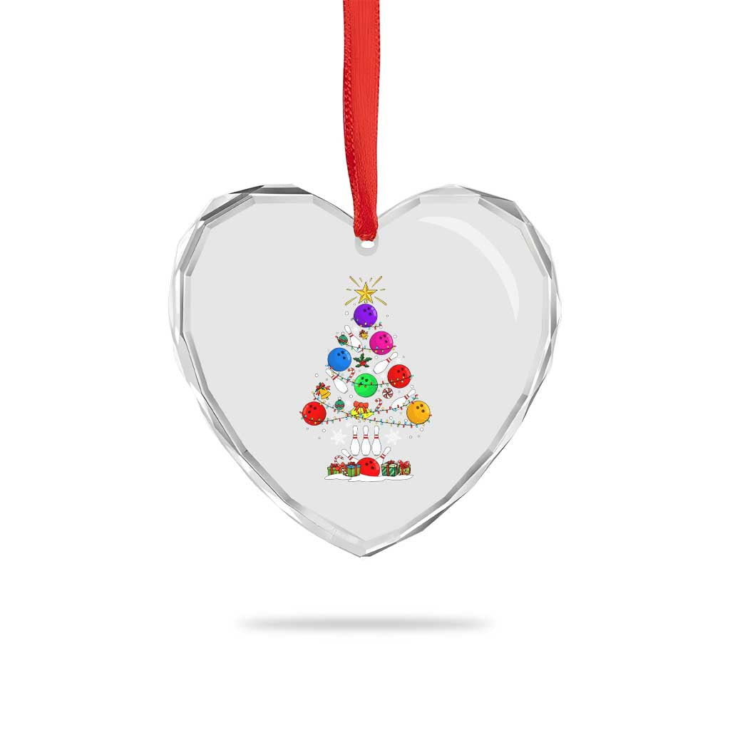 Funny Bowling Christmas Tree Lights Xmas Bowler Heart Crystal Glass Ornament TS11 Print Your Wear