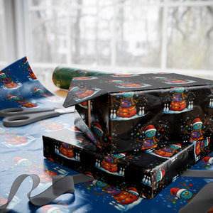 Funny Bowling Xmas Wrapping Paper Roll Gift For Bowler TS12 Black Print Your Wear