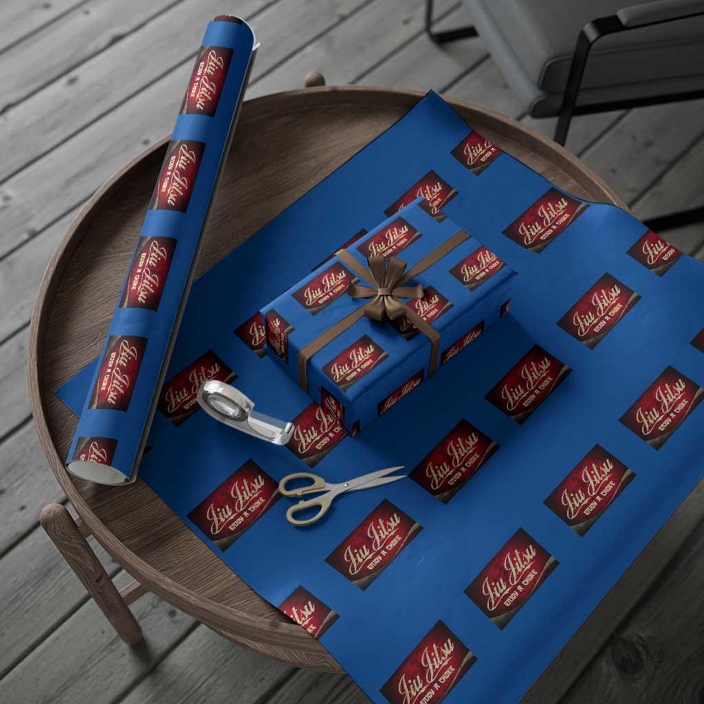 Funny Brazilian Jiu Jitsu Wrapping Paper Roll BJJ Tactical Hugging Choke Jiujitsu Martial Arts TS10 Blue Print Your Wear