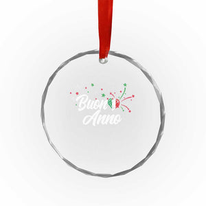 Funny Buon Anno Itlalian New Year Crystal Glass Ornament Italy Heart TS11 Print Your Wear