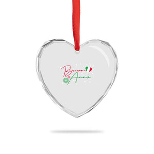 Funny Buon Anno Itlalian New Year Heart Crystal Glass Ornament TS11 Print Your Wear