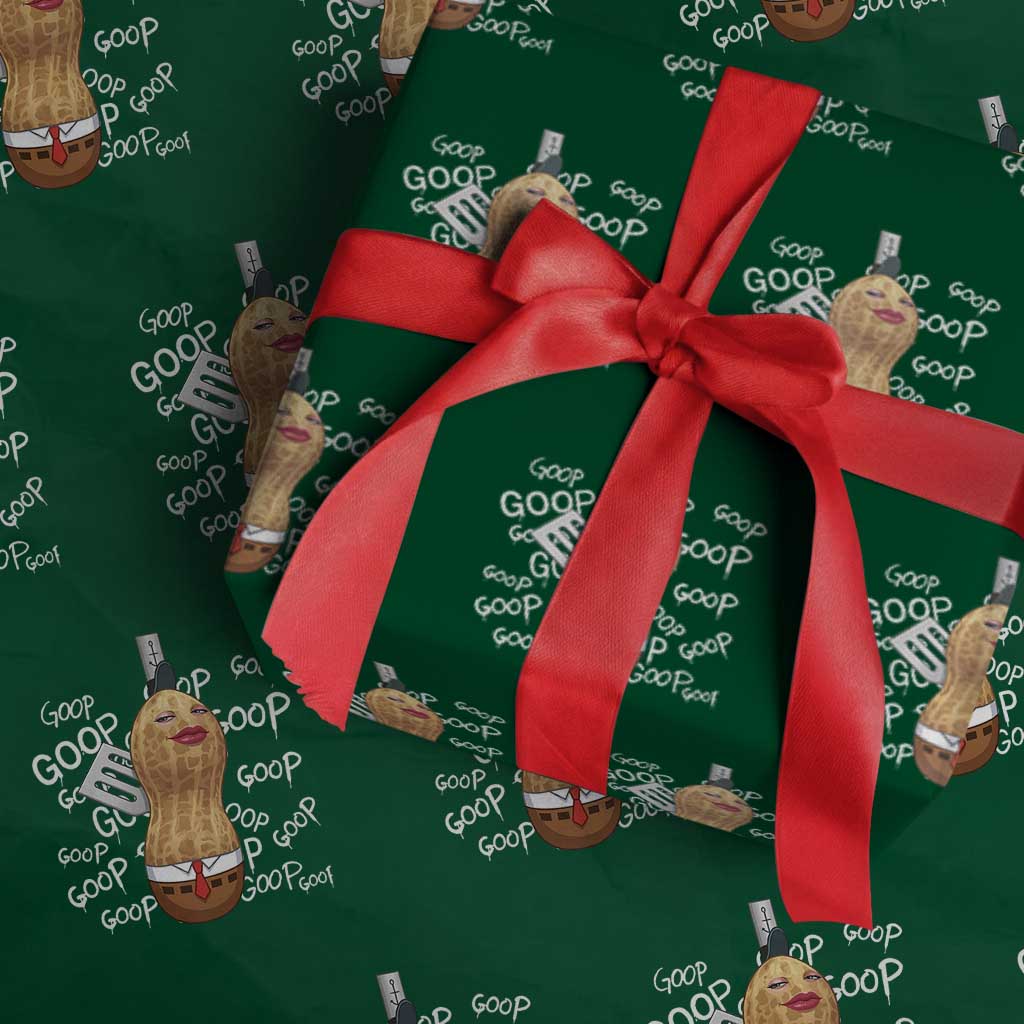 Funny Burnt Peanut Bungulator Wrapping Paper Roll Mhmmm Goop Goop TS14 Green Print Your Wear