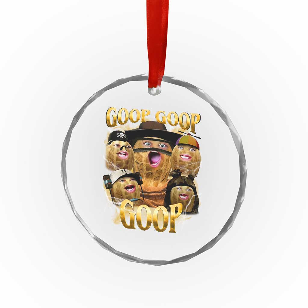 Funny Burnt Peanut Goop Crystal Glass Ornament Bungulato 90s Bootleg TS14 Print Your Wear