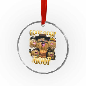 Funny Burnt Peanut Goop Crystal Glass Ornament Bungulato 90s Bootleg TS14 Print Your Wear