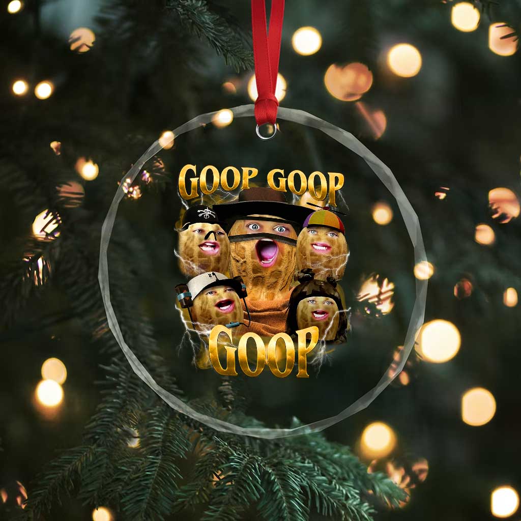 Funny Burnt Peanut Goop Crystal Glass Ornament Bungulato 90s Bootleg TS14 Print Your Wear