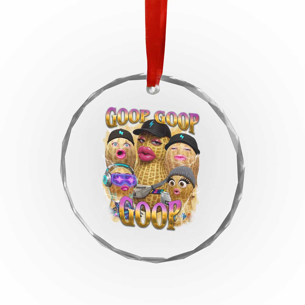 Funny Burnt Peanut Goop Crystal Glass Ornament Bungulato 90s Bootleg Meme Trendy TS14 Print Your Wear