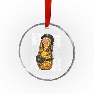 Funny Burnt Peanut Goop Crystal Glass Ornament Burnt Corn Meme Viral Humor TS14 Print Your Wear