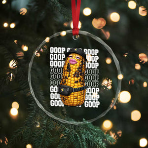 Funny Burnt Peanut Goop Crystal Glass Ornament Burnt Corn Meme Viral Humor TS14 Print Your Wear