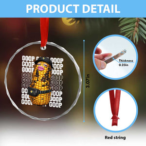 Funny Burnt Peanut Goop Crystal Glass Ornament Burnt Corn Meme Viral Humor TS14 Print Your Wear