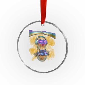 Funny Burnt Peanut Goop Crystal Glass Ornament DJ Music Meme TS14 Print Your Wear