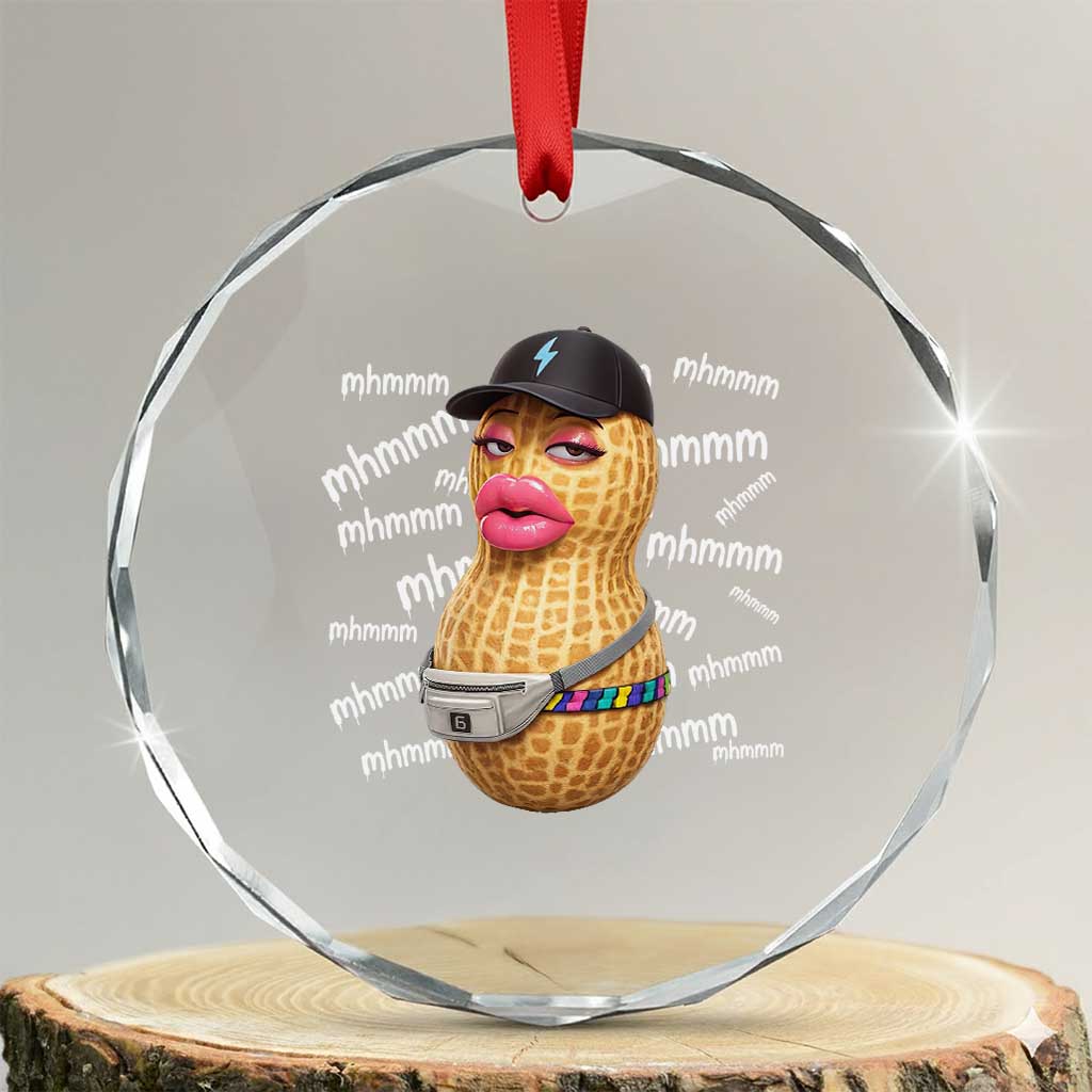 Funny Burnt Peanut Goop Crystal Glass Ornament Mhmmm Goop Bungulato TS14 Transparent Glass 3'' Circle Print Your Wear
