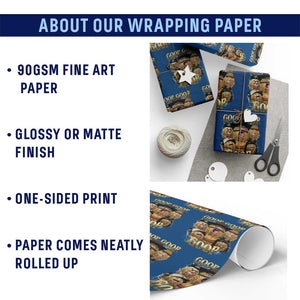 Funny Burnt Peanut Goop Wrapping Paper Roll Bungulato 90s Bootleg TS14 Print Your Wear