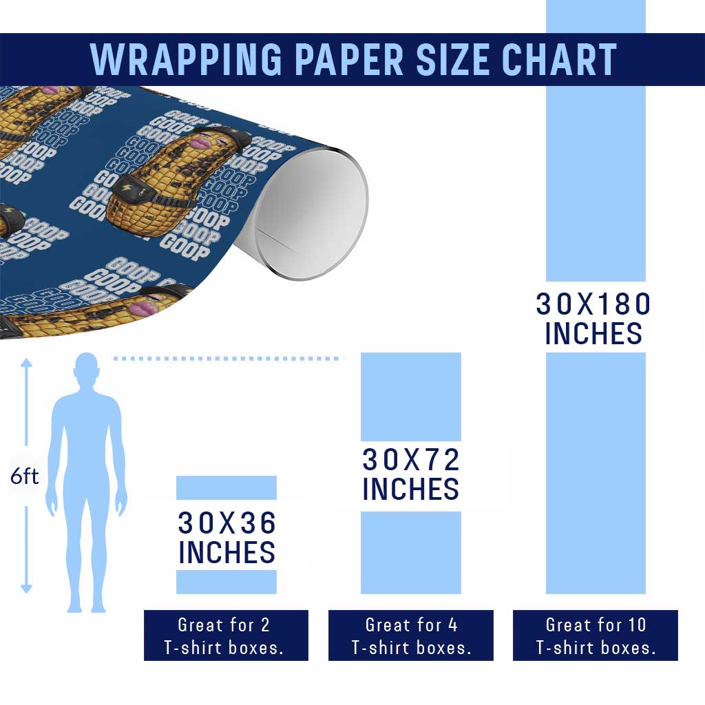 Funny Burnt Peanut Goop Wrapping Paper Roll Burnt Corn Meme Viral Humor TS14 Print Your Wear