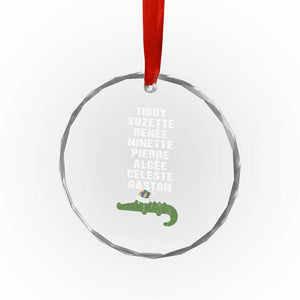 Funny Cajun Louisiana Xmas Crystal Glass Ornament Eight Crocodiles New Orleans Santa TS11 Print Your Wear
