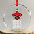 Funny Cajun Louisiana Xmas Crystal Glass Ornament Heaux Heaux Heaux New Orleans Santa Hat TS11 Transparent Glass 3'' Circle Print Your Wear