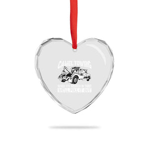 Funny Camel Towing When Its Wedged In Tight We Will Pull It Out Heart Crystal Glass Ornament Adult Humor TS11 Print Your Wear