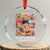 Funny Capybara Xmas Crystal Glass Ornament Capyeras The Rodent Tour TS09 Transparent Glass 3'' Circle Print Your Wear