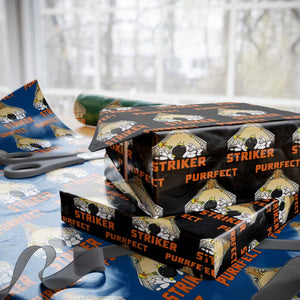 Funny Cat Bowling Gift Wrapping Paper Roll Purrfect Striker TS12 Black Print Your Wear