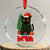 Funny Cat Bruh Christmas Crystal Glass Ornament Silly Meme Kitty Xmas TS14 Transparent Glass 3'' Circle Print Your Wear