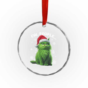 Funny Cat Crystal Glass Ornament Ew People Xmas Gag Gift TS10 Print Your Wear