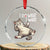 Funny Cat Crystal Glass Ornament I Do What I Want TS12 Transparent Glass 3'' Circle Print Your Wear