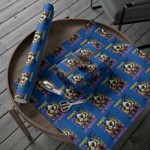 Funny Cat First Day Of School Wrapping Paper Roll Back To School Gift For Kids TS12 Blue Print Your Wear