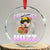 Funny Cat Meme Crystal Glass Ornament Greetings Huzz TS14 Transparent Glass 3'' Circle Print Your Wear